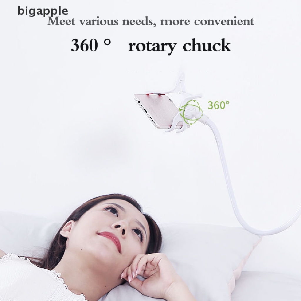 Bigapple Giá Đỡ Kẹp Điện Thoại Di Động Lười Biếng Đầu Giường Cán Dài Linh Hoạt Thông Dụng Cho Nhà Bếp Văn Phòng iPhone pad Watchi