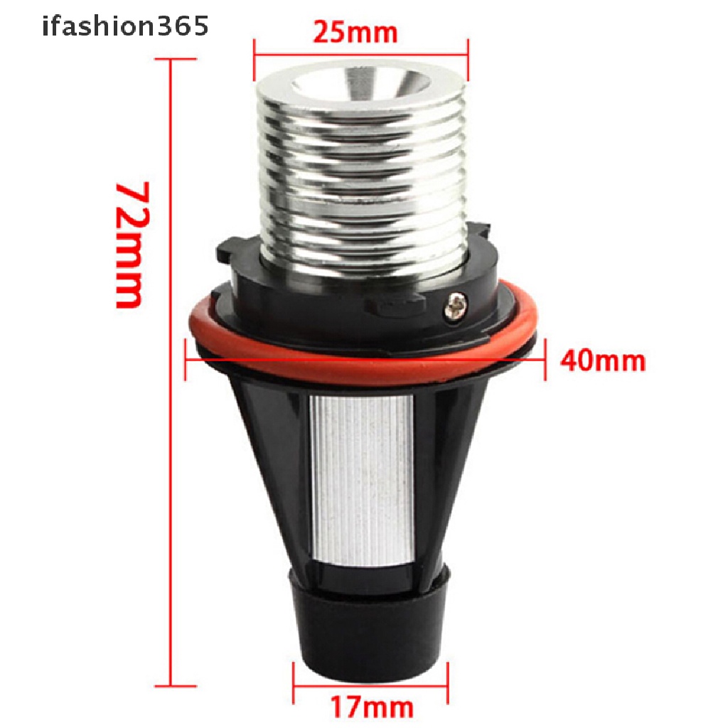 1 Đèn LED Mắt Thiên Thần ifashion365 E39 E60 E87 X5 Ánh Sáng Trắng Vàng
