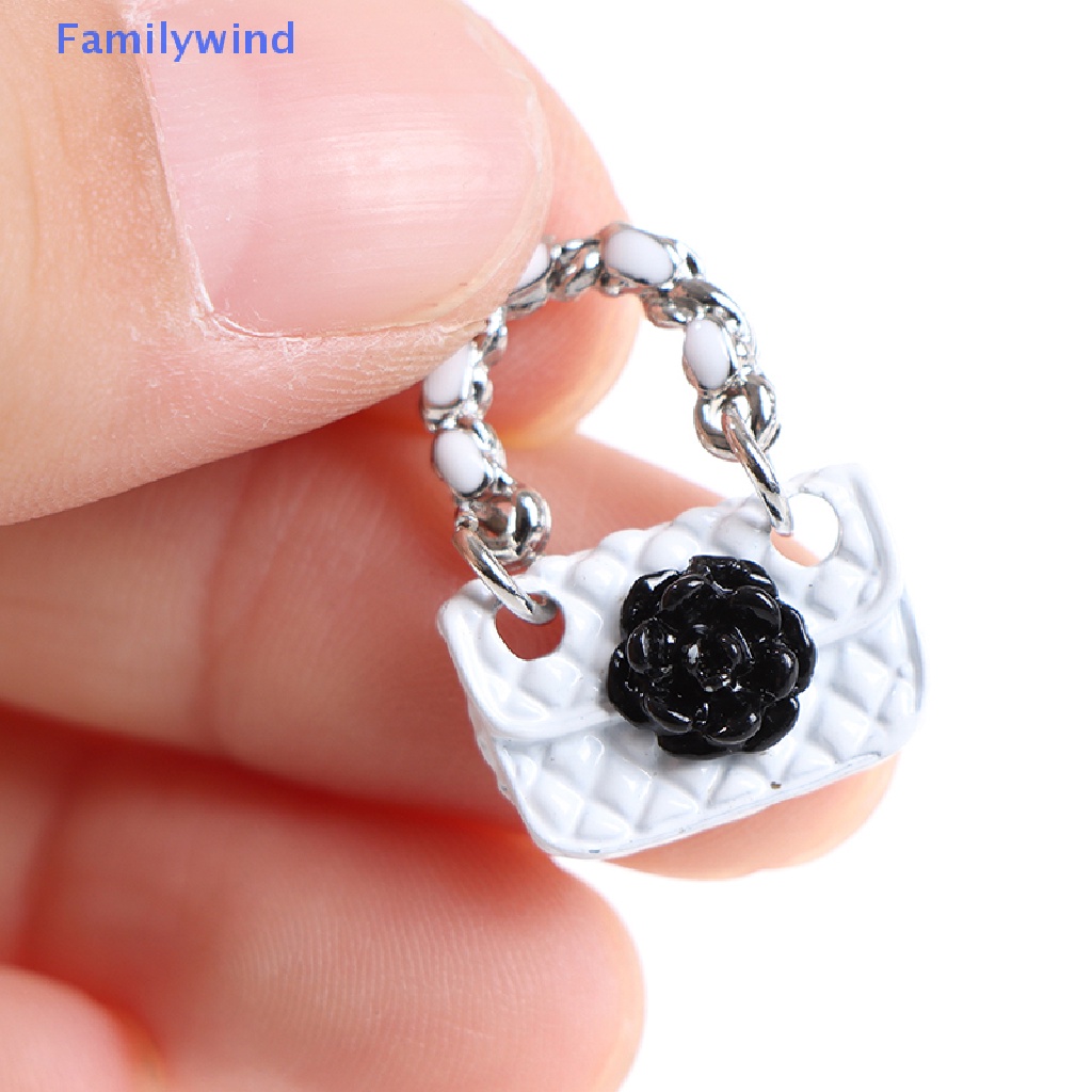 Set 2 Túi Xách Da Thời Trang Cho Nhà Búp Bê 1: 6 1: 12