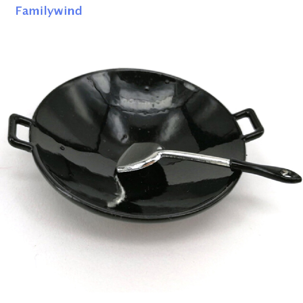 Set 3 Món Đồ Chơi Gồm Nồi + Nắp Nồi + Muỗng + Vỏ Bánh pancake Tỉ Lệ 1: 12 Cho Nhà Búp Bê