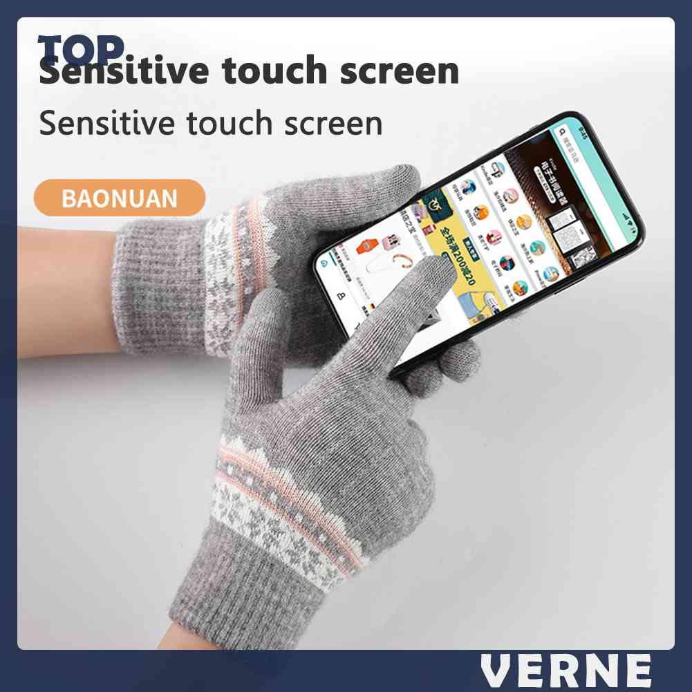 Găng Tay Đan Len Thời Trang Giữ Ấm Cho Nữ