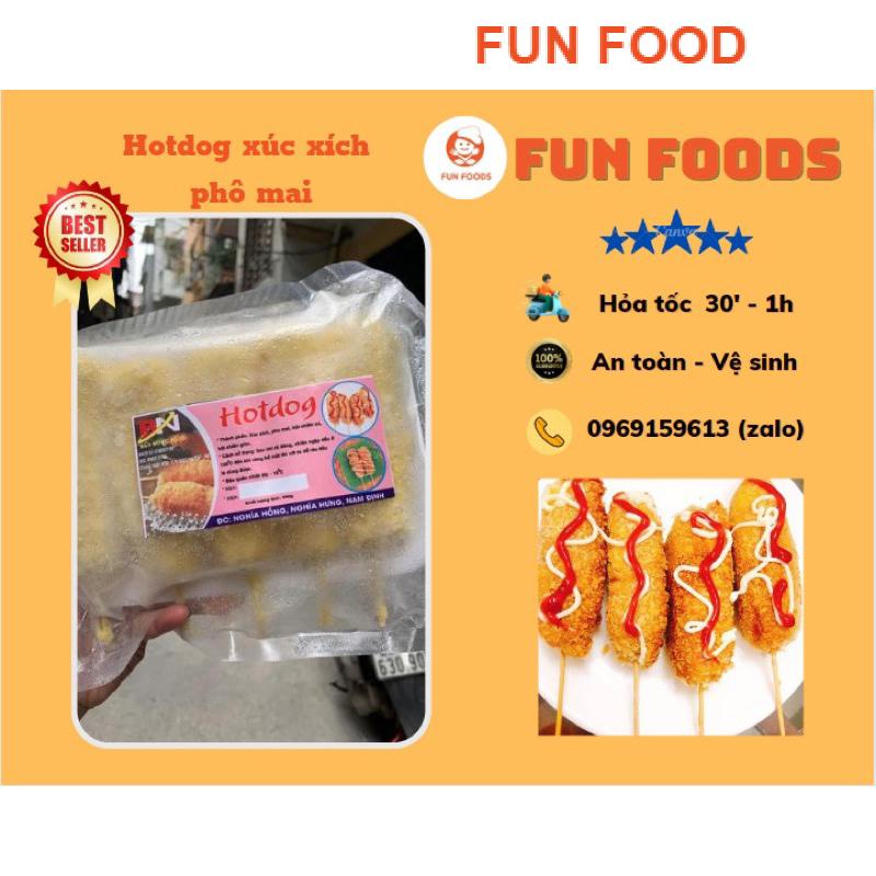 Hotdog xúc xích phô mai kiểu Hàn Quốc 5 cái Giao hàng hỏa tốc