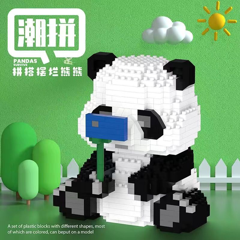 Bộ Đồ Chơi Lắp Ráp Lego Hình Gấu Trúc Vui Nhộn