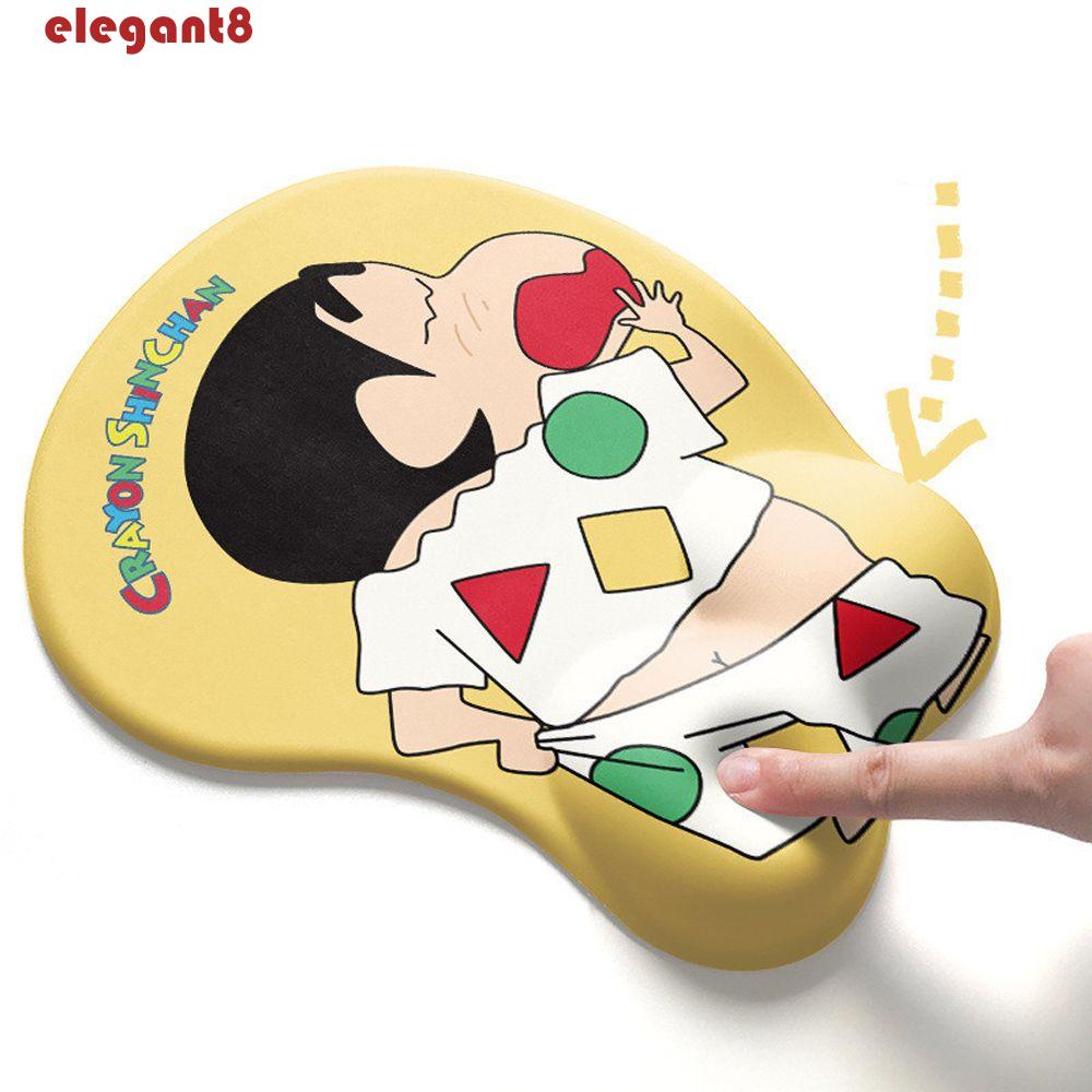 Thảm Lót Chuột Hỗ Trợ Cổ Tay Thoải Mái Khi Chơi Game In Hình Cậu Bé Bút Chì Shin-chan