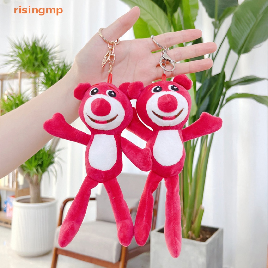 Móc Khóa Gấu Nhồi Bông 11CM Màu Hồng / Đỏ Dễ Thương