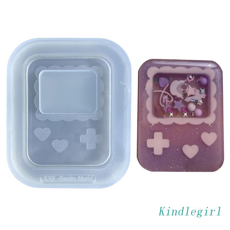 Khuôn Làm Móc Khóa / Trang Sức Bằng Nhựa Resin Thiết Kế Đục Lỗ Độc