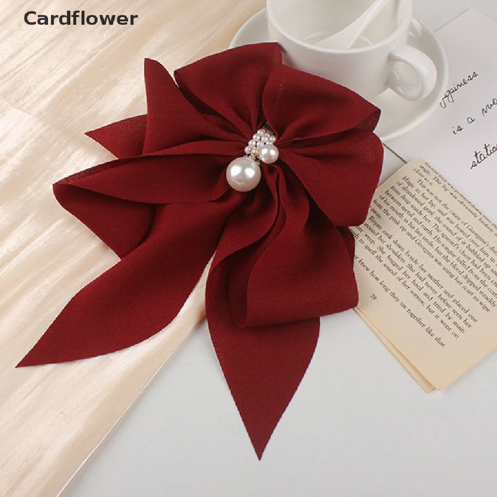 Kẹp Tóc Đính Nơ Và Ngọc Trai Cỡ Lớn Dễ Thương