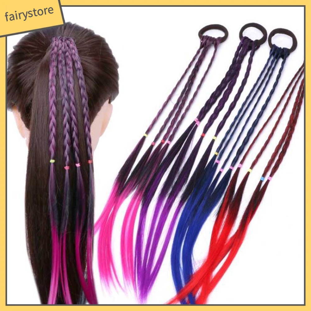 Bộ Tóc Giả Thắt Bím Đuôi Ngựa Có Giá Đỡ Dành Cho Nữ (Fairy4)