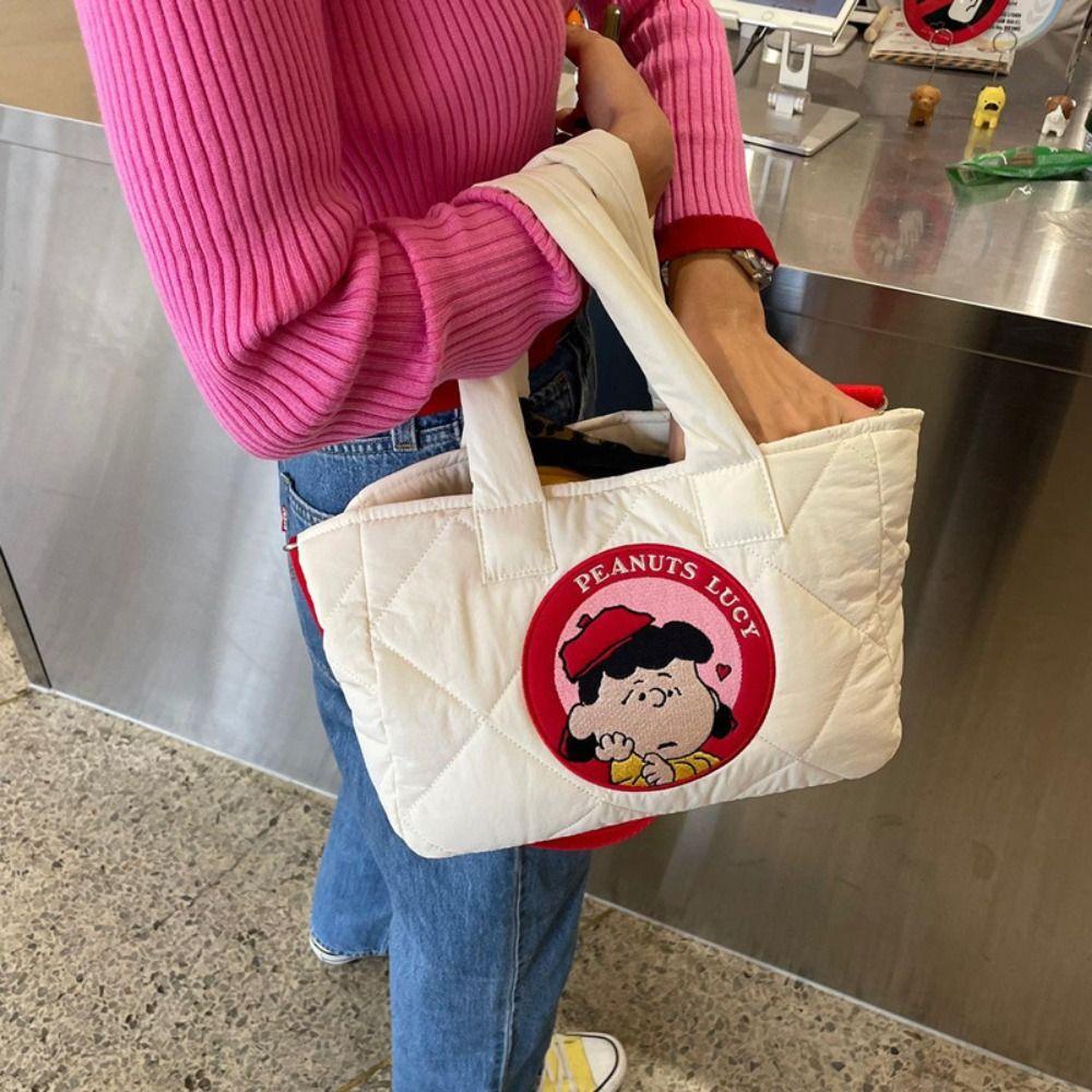 Mmluck Túi Đeo Chéo Cotton Nhồi Bông Mềm Mại Hình Chú Chó Snoopy Có Thể Tháo Rời Thích Hợp Làm Quà Tặng Cho