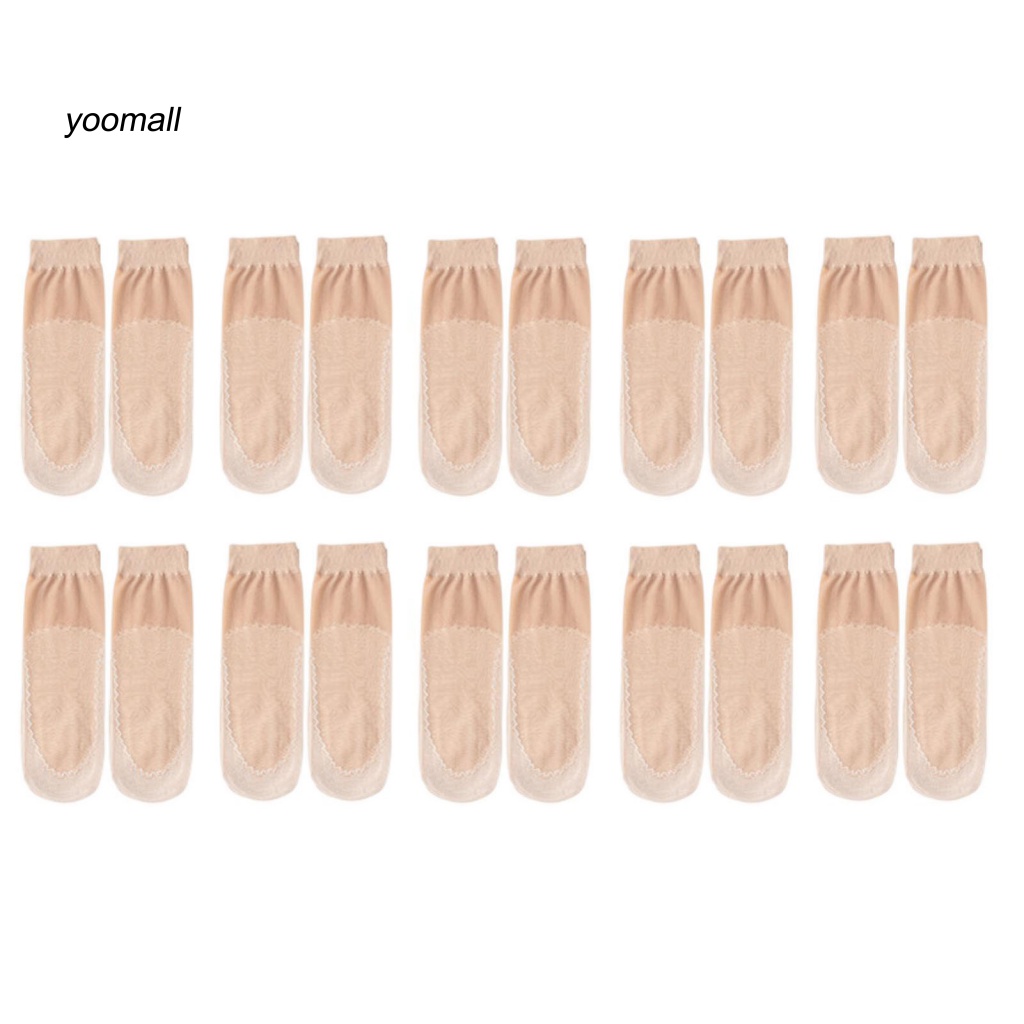 Set 10 Đôi Vớ Mềm Cổ Thấp Khô Nhanh Thời Trang Xuân Hè Cho Nữ
