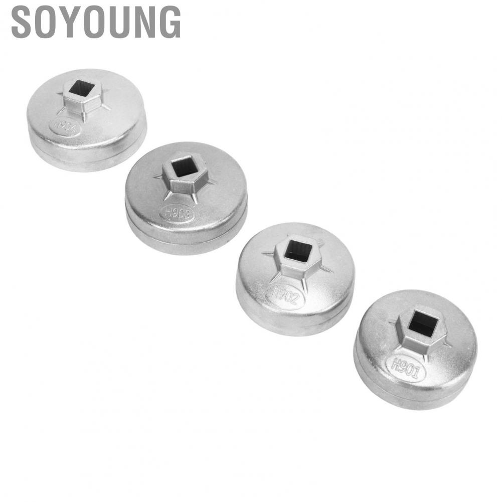 Soyoung Oil Filter Removal Tool  4Pcs Wrench Aluminum Alloy Heavy Duty Rugged Construction Durable for A8
