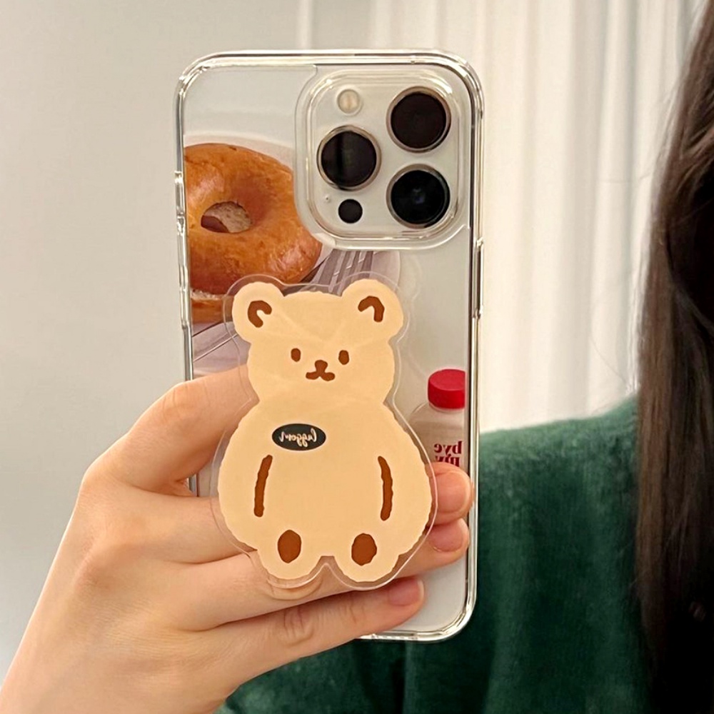 Ốp Điện Thoại Túi Khí Chống Rơi Có Giá Đỡ Hình Thú Hoạt Hình Dễ Thương Cho IPhone 14 Pro Max Redmi OPPO Sự Bảo