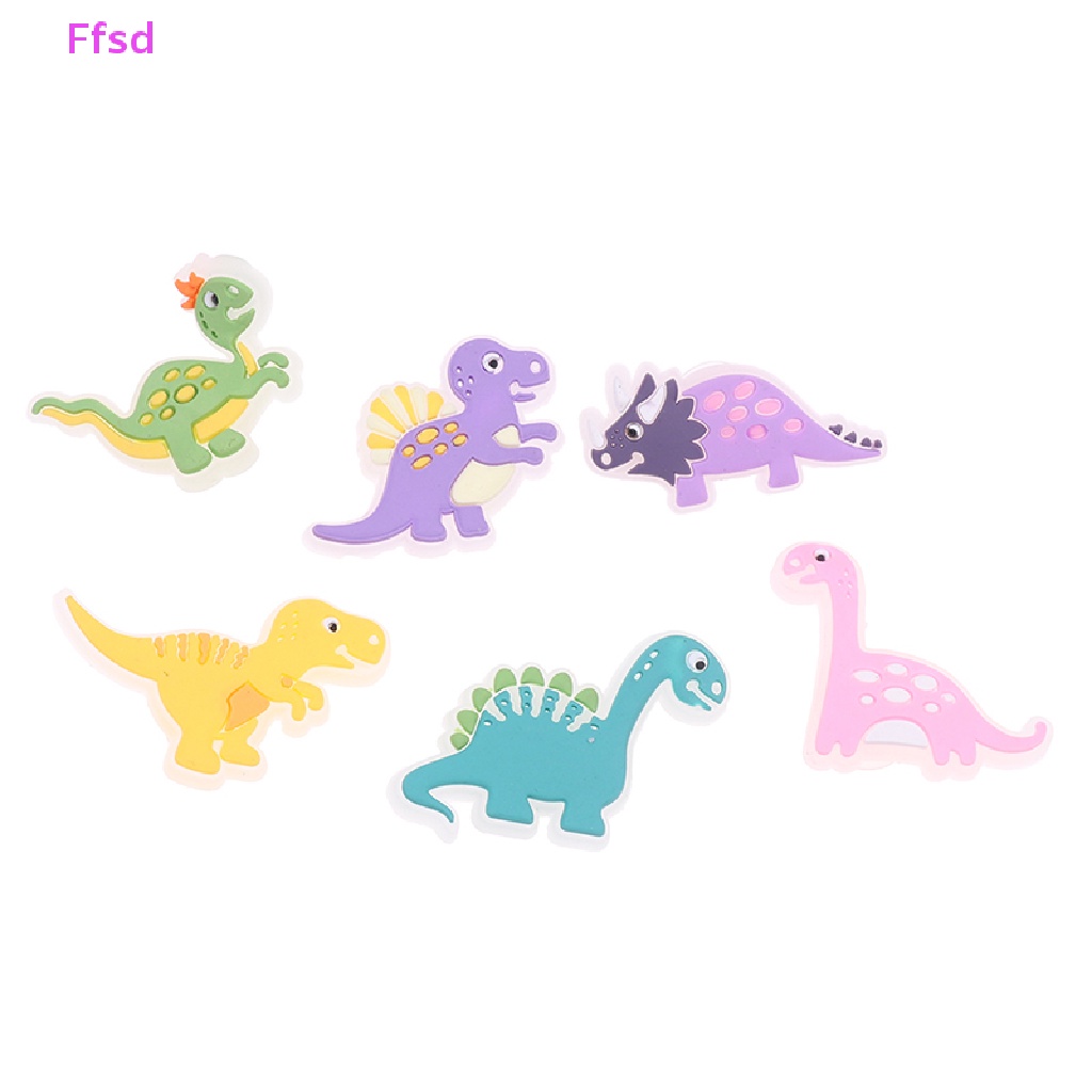 {Ffsd} 1 Khóa Dây Giày Hình Khủng Long Hoạt Hình Dạ Quang Dễ Thương Trang Trí Giày * Bán Chạy