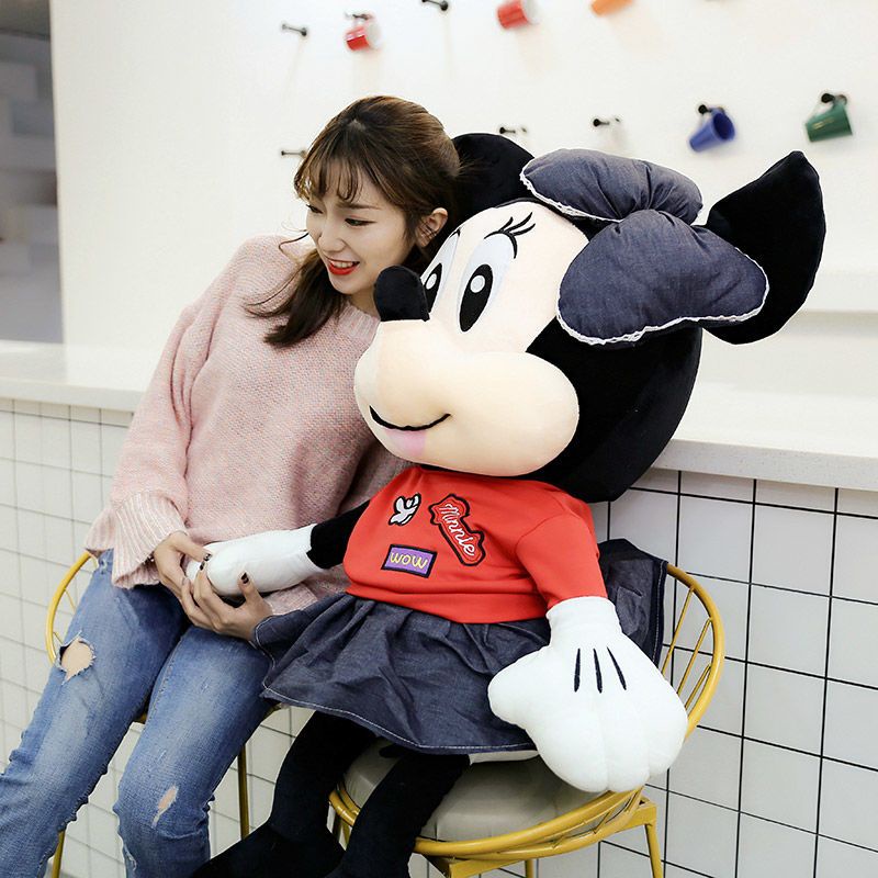 Thú Nhồi Bông Hình Chuột Mickey Minnie Xinh Xắn