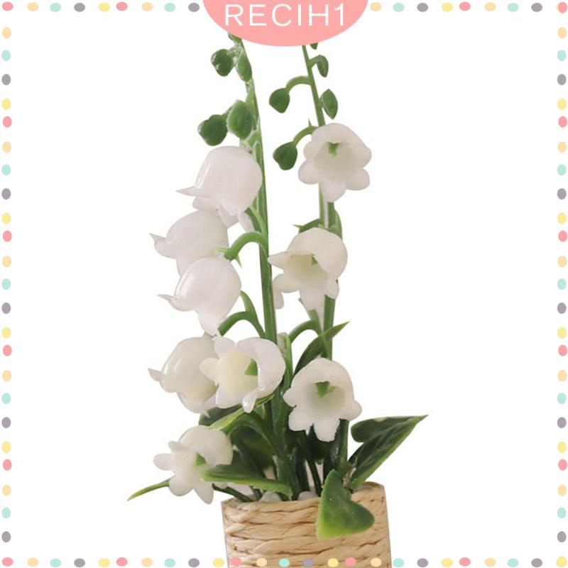 Mô Hình Chậu Hoa Mini Tỉ Lệ 1: 12 Dùng Trang Trí Nhà Búp Bê