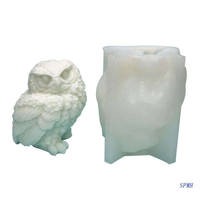 Khuôn Làm Xà Phòng Bằng Silicone Hình Chim Cú Đáng Yêu