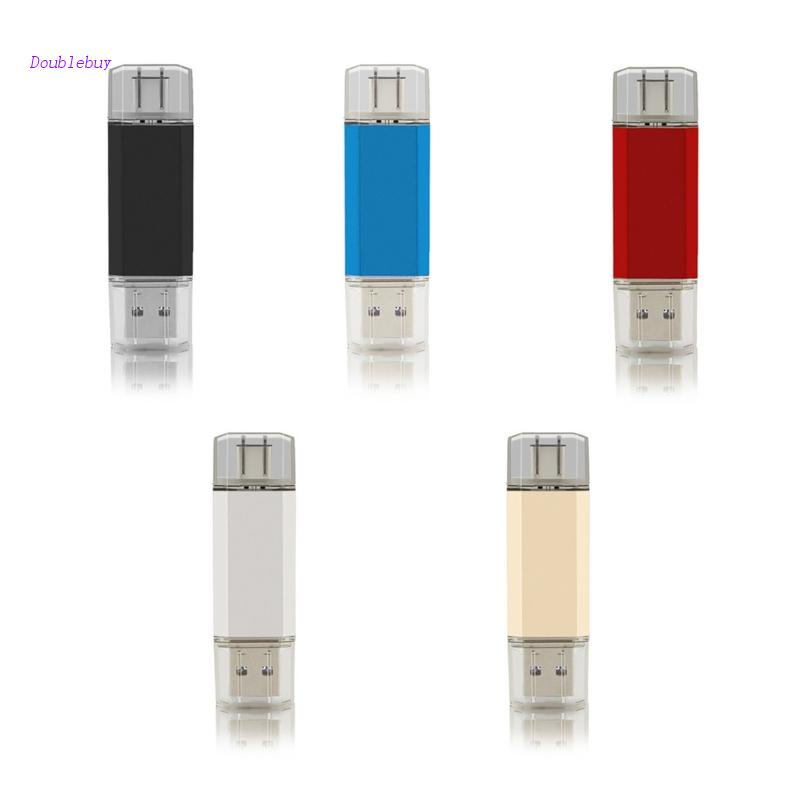 Usb 3.0 Loại C OTG Kép 2 Trong 1 8-64GB Bằng Kim Loại Dành Cho Điện Thoại Thông Minh USB-C