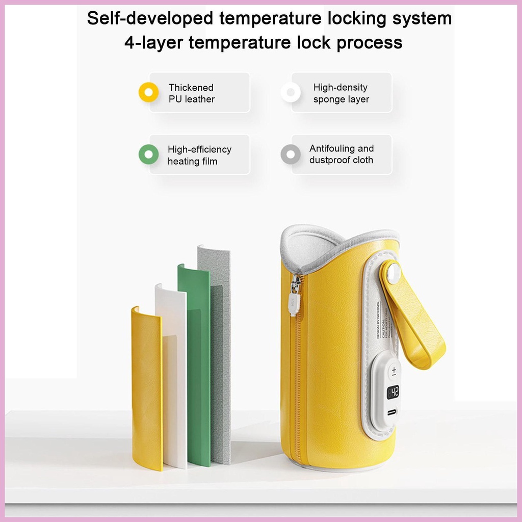 Máy Hâm Nóng Bình Sữa Cho Bé Có Thể Sạc Lại Bằng Cổng USB