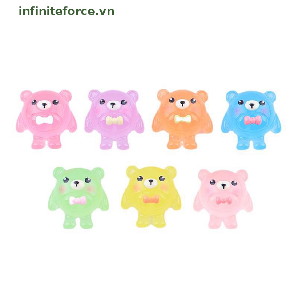 Bộ 5 Tượng Gấu Phát Sáng Trang Trí Tiểu Cảnh