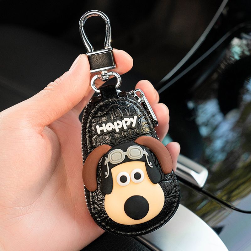Pacha Vỏ Bọc Chìa Khóa Xe Hơi / Túi Đựng Chìa Khóa Xe Hơi Hình Chú Chó Xấu Xí Dễ Thương Sáng Tạo Cho Nữ st
