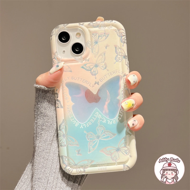 Ốp Điện Thoại TPU Mềm Trong Suốt Chống Mồ Hôi In Họa Tiết Bướm Cho Iphone 14 Pro Max 11 12 11 Pro Max X XS