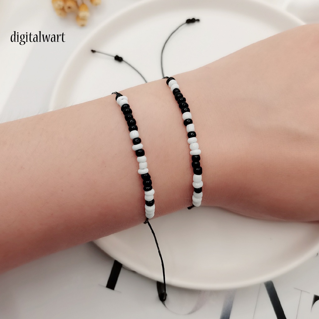 Kỹ Thuật Số| Bộ 2 Vòng Tay Dây Bện Thủ Công Có Thể Điều Chỉnh Kích Thước