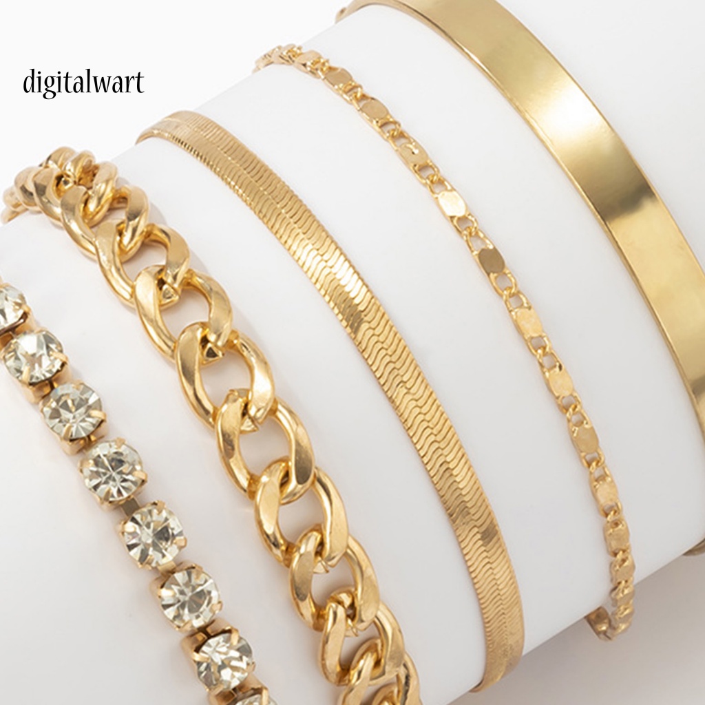 Kỹ Thuật Số| Set 5 Vòng Tay Phong Cách Cổ Điển Xinh Xắn Dành Cho Nữ