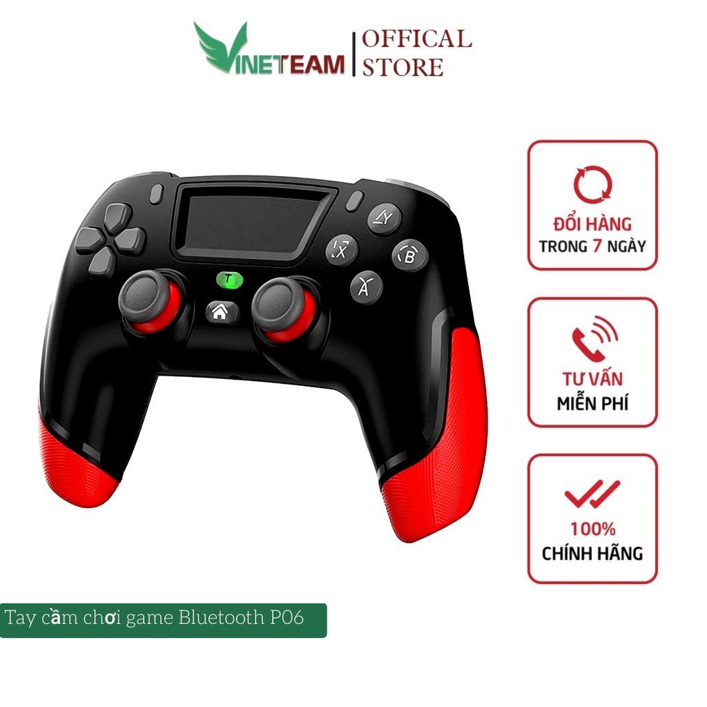 Tay cầm chơi game không dây Vinetteam P06 -Tay cầm chơi game không dây dành cho PC, Laptop, TV Android - Hỗ trợ chơi F04