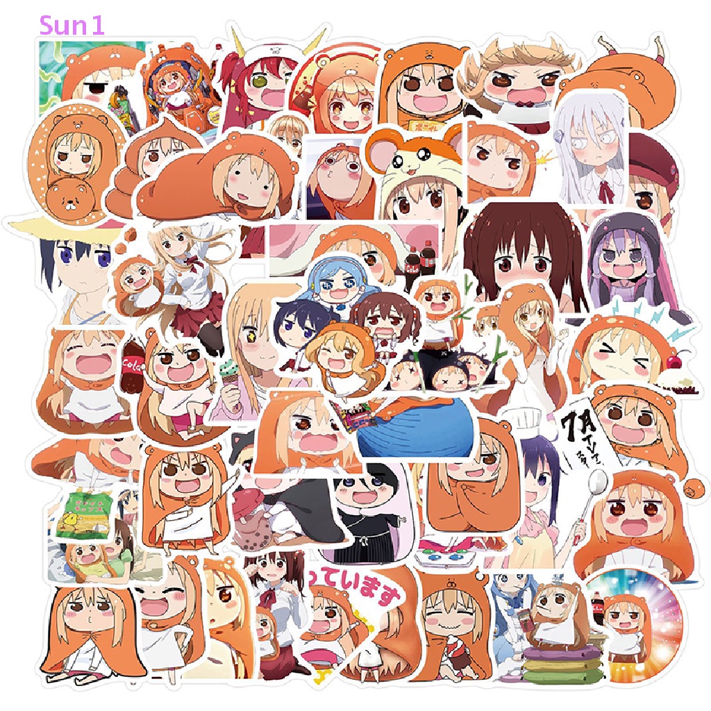 Sun1 > 50 Chiếc Phim Hoạt Hình Himouto! Sticker Umaru-chan Dán Trang Trí Laptop Xe Đạp
