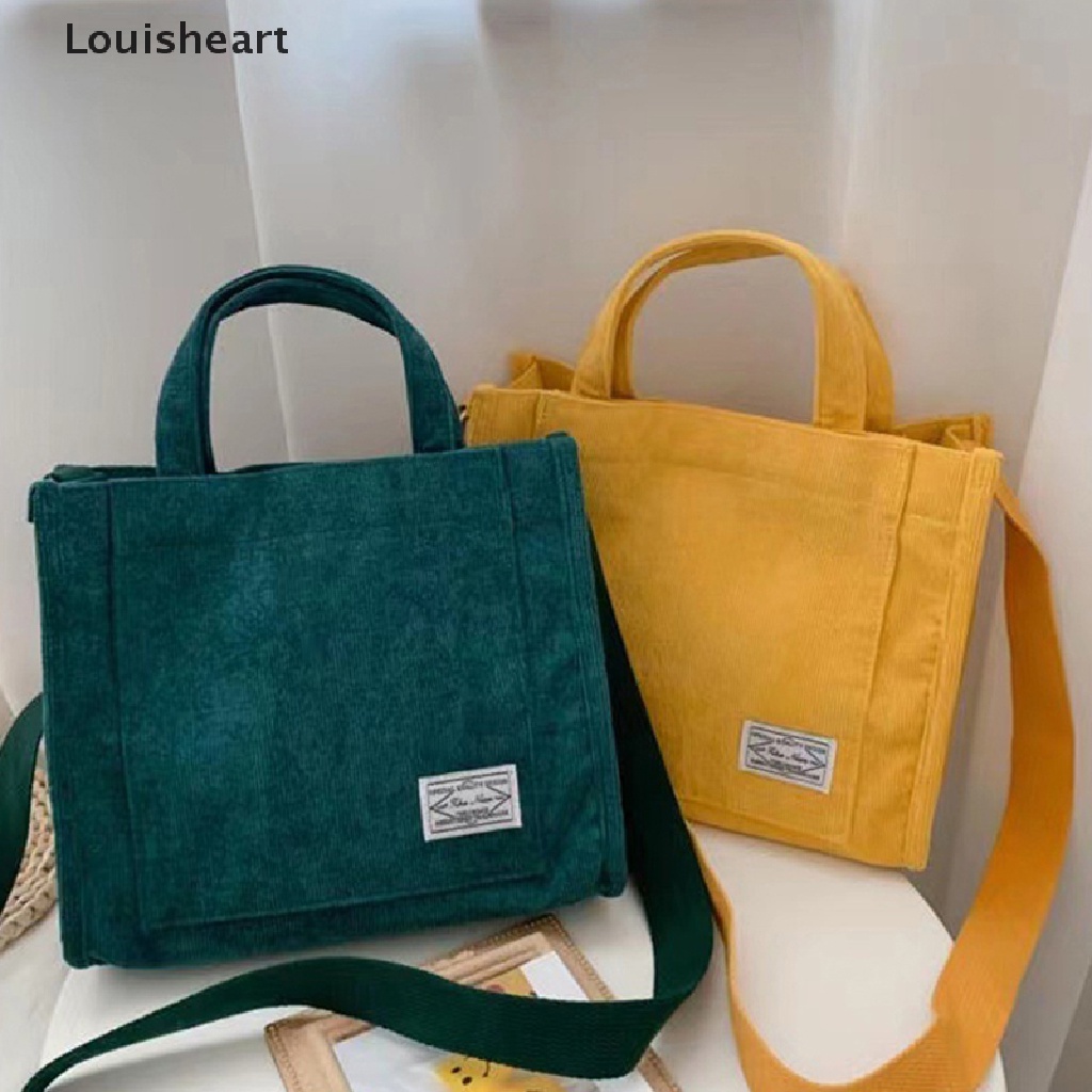 Túi Đeo Chéo Vai Louisheart Vải Nhung Phong Cách Retro Dành Cho Nữ TFG