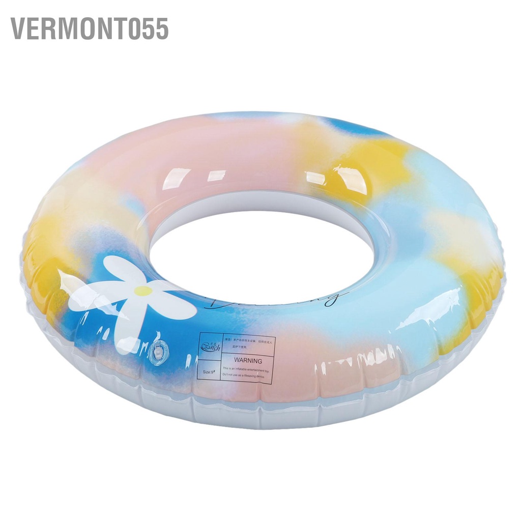 Phao Bơi Bơm Hơi Bằng PVC Họa Tiết Hoa Nhiều Màu Sắc