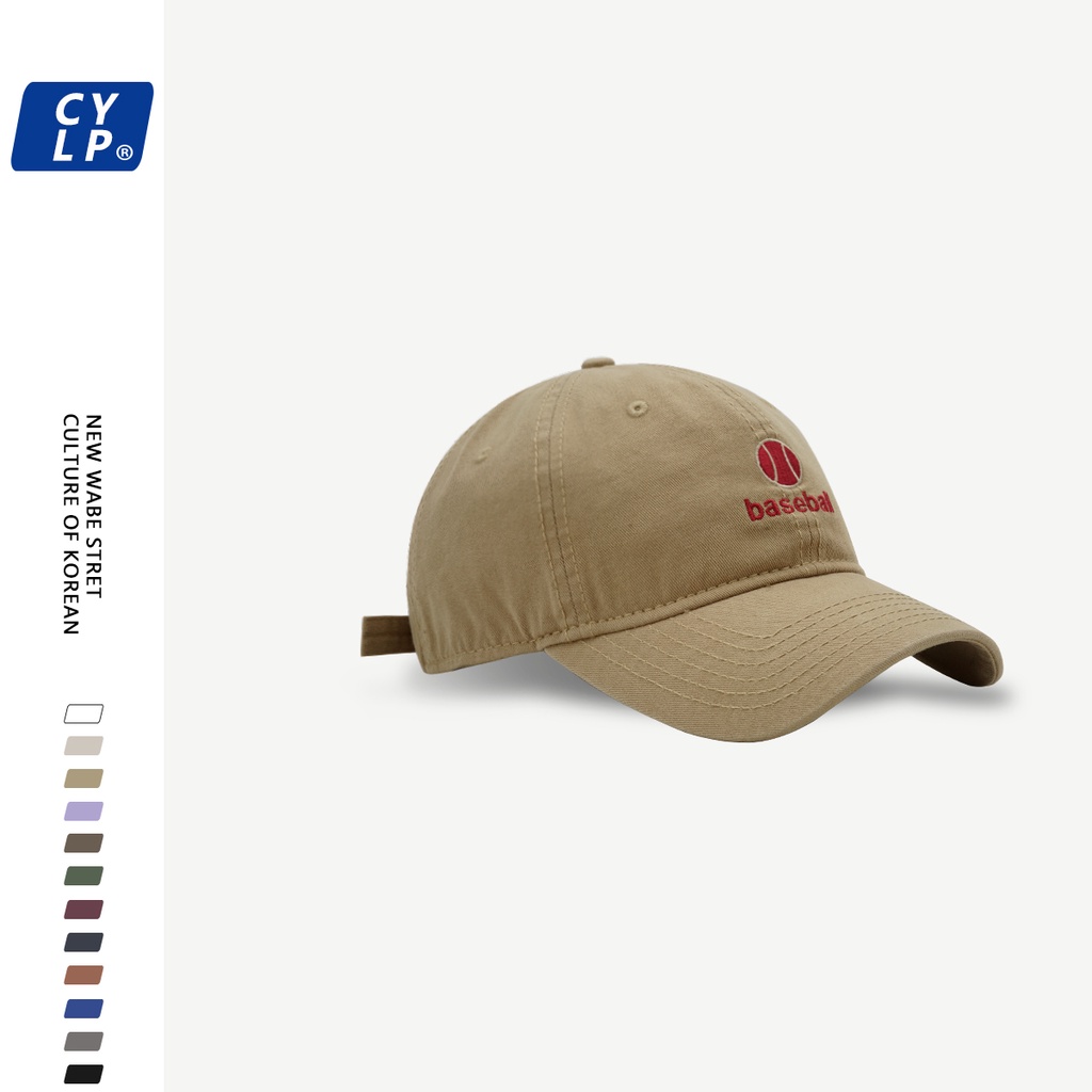 Mũ Lưỡi Trai Mềm Thêu Chữ Phong Cách Đường Phố Hàn Quốc Cá Tính