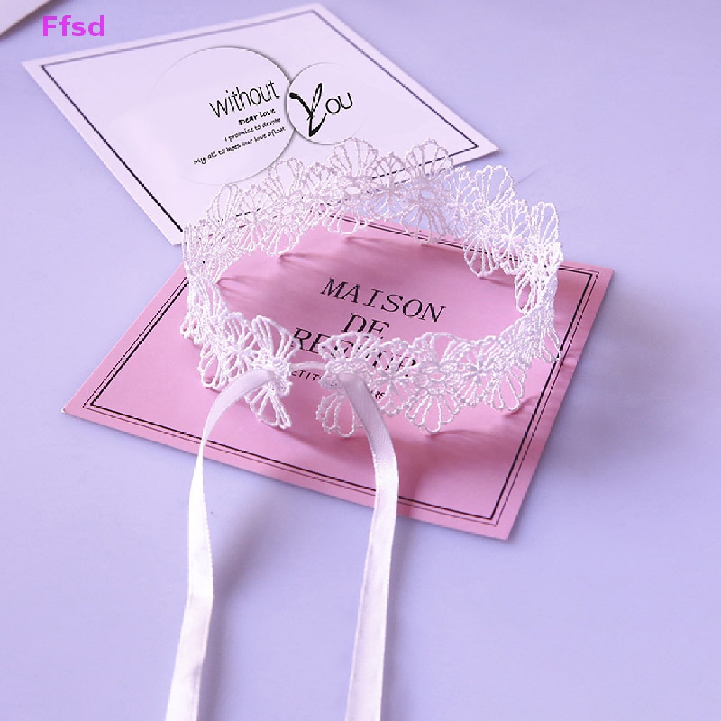 {Ffsd} Vòng Cổ Choker Ren Dễ Thương Có Thể Điều Chỉnh Phong Cách Gothic Ngọt Ngào Có Thể Tháo Rời Trang Sức Tiệc Cosplay Cho Nữ *