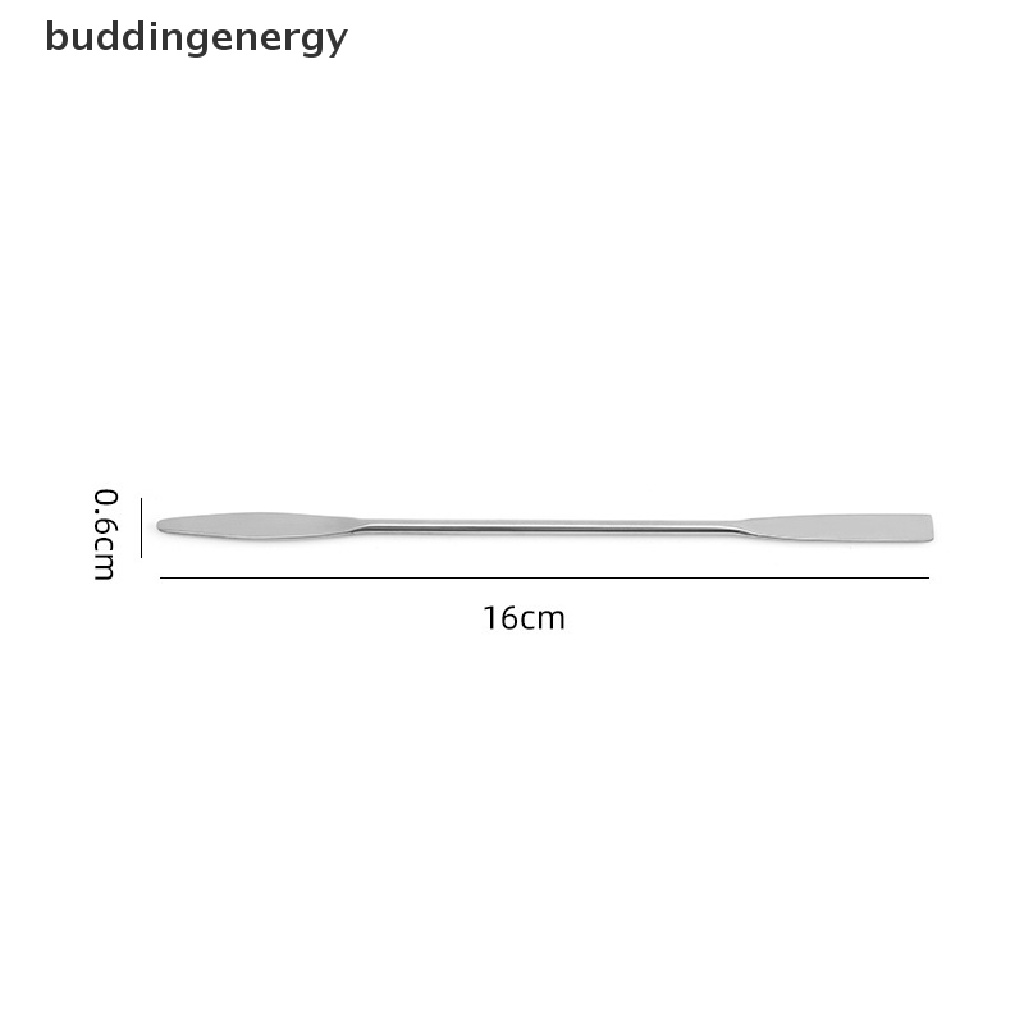 {BUDDI} Muỗng Trộn Mỹ Phẩm Hai Đầu Bằng Thép Không Gỉ Cho Bảng Pha Màu {BUDDI}