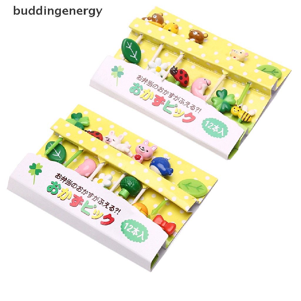 Bộ 12 Nĩa Ăn Trái Cây Hình Động Vật Hoạt Hình Dễ Thương Cho Bé