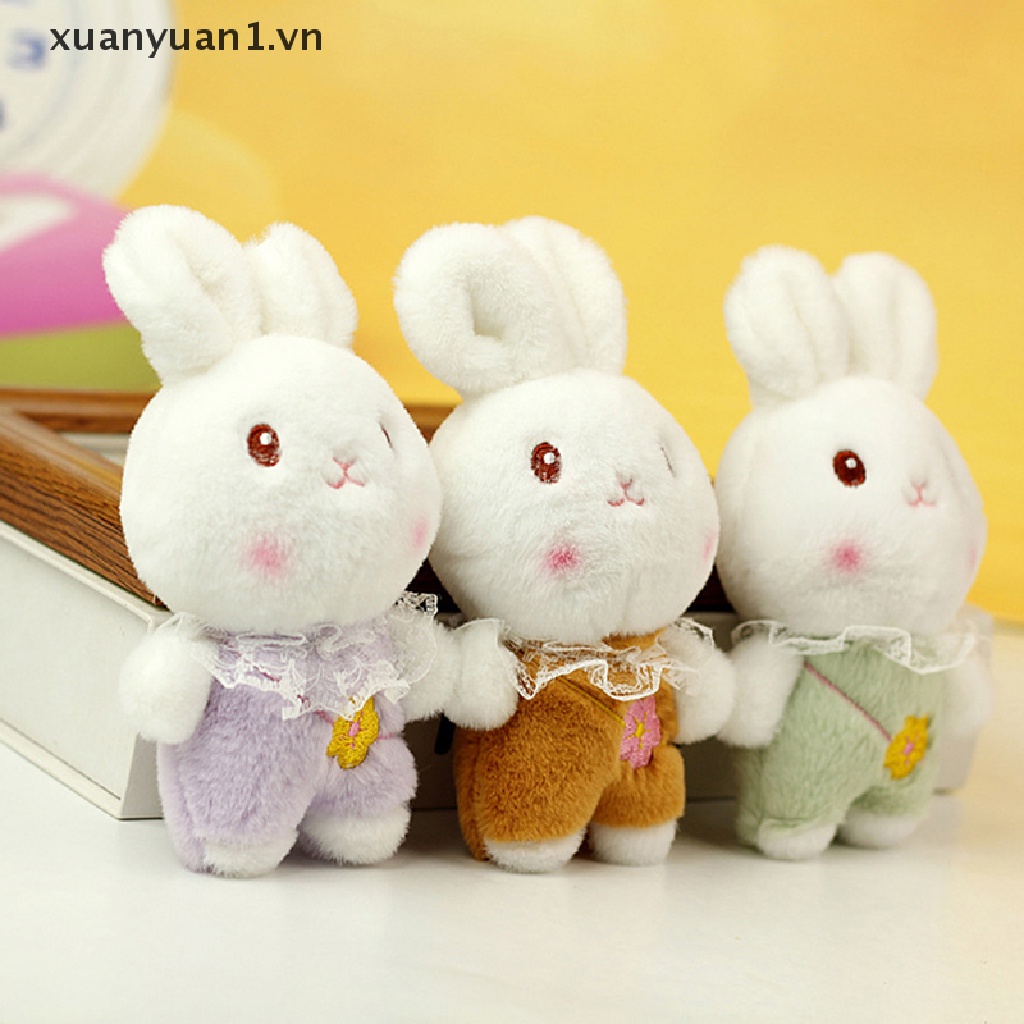 Móc Khóa Thỏ Nhồi Bông 10cm Đáng Yêu