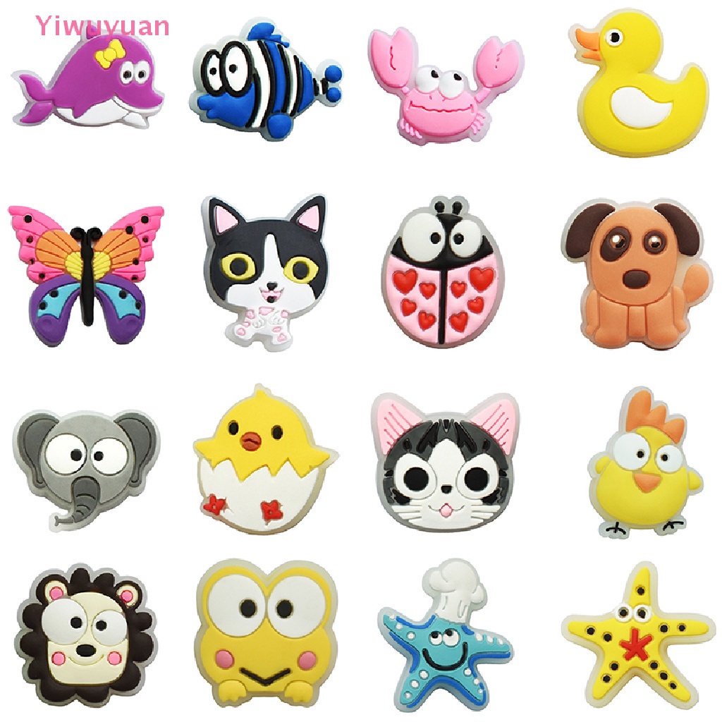 1 Phụ Kiện Trang Trí Giày Hình Cá Dạ Quang Bằng PVC Mới