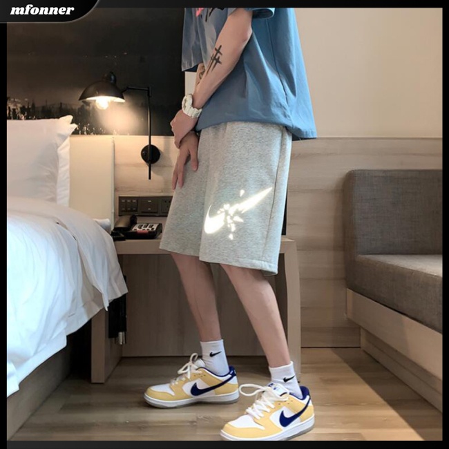 Quần Short Hip Hop Phản Quang Thời Trang Mùa Hè Dành Cho Nam