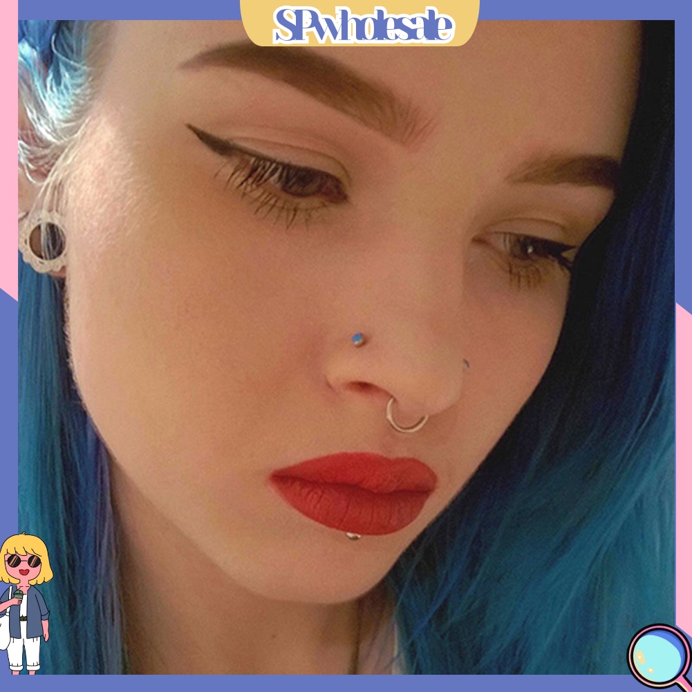 &lt;SPwholesale&gt; 1 Khuyên Mũi 16G 14G Bằng Thép Không Gỉ