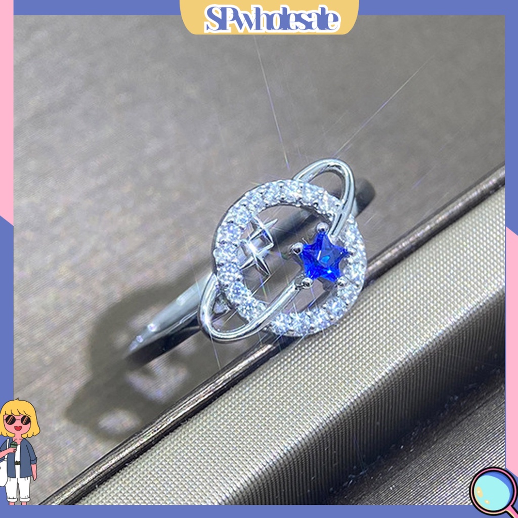 <SPwholesale> Nhẫn Cưới Mạ Điện Hình Hành Tinh Ngôi Sao Thời Trang Cho Nữ