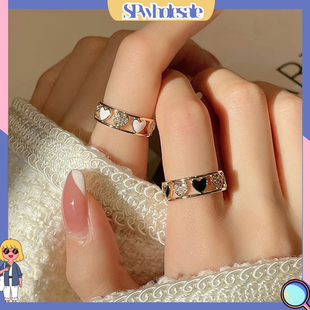 <SPwholesale> Nhẫn Hình Trái Tim Bằng Đồng Thời Trang Dành Cho Nữ