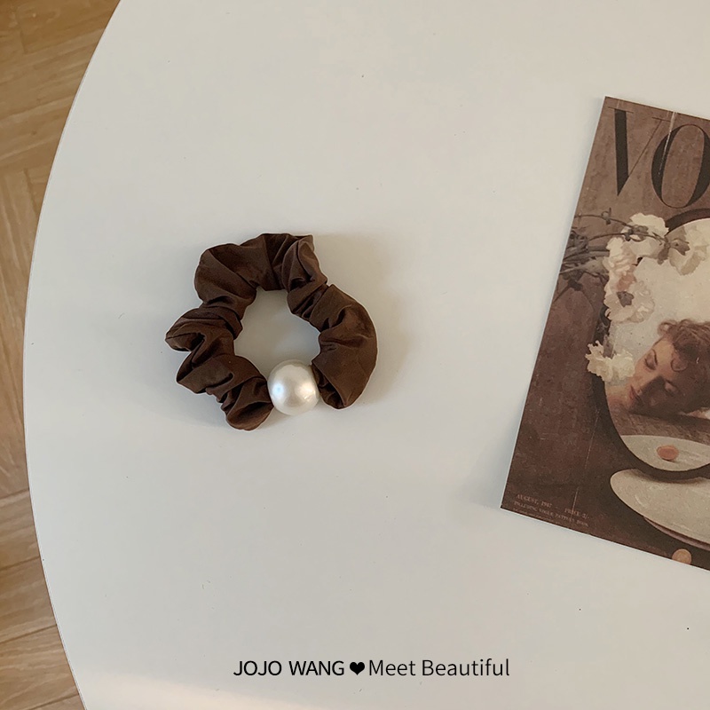 Dây Buộc Tóc Cao Su Co Giãn Tốt Thiết Kế Đơn Giản Thời Trang Cho Nữ