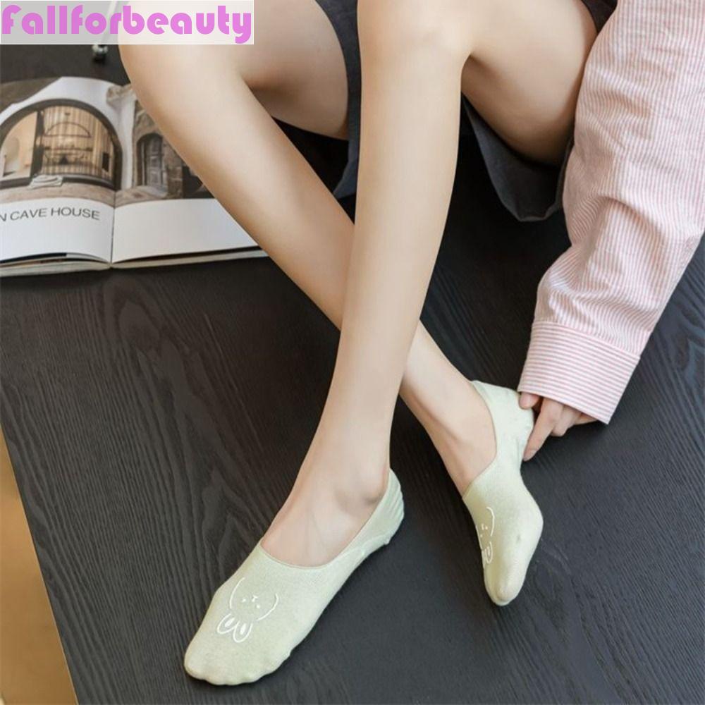 Vớ Thuyền Cổ Thấp Mềm Mại Chống Trượt Thời Trang Mùa Hè Phong Cách Hàn Quốc