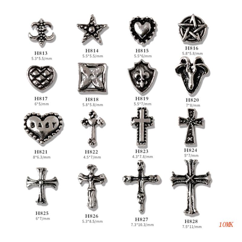 Phụ Kiện Trang Trí Móng Tay 3D Bằng Kim Loại Xinh Xắn