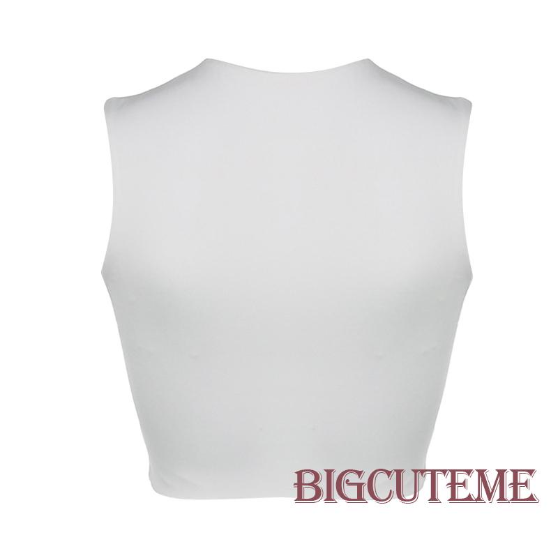 Áo Croptop Sát Nách Cổ Vuông Màu Trơn Thời Trang Dành Cho Nữ