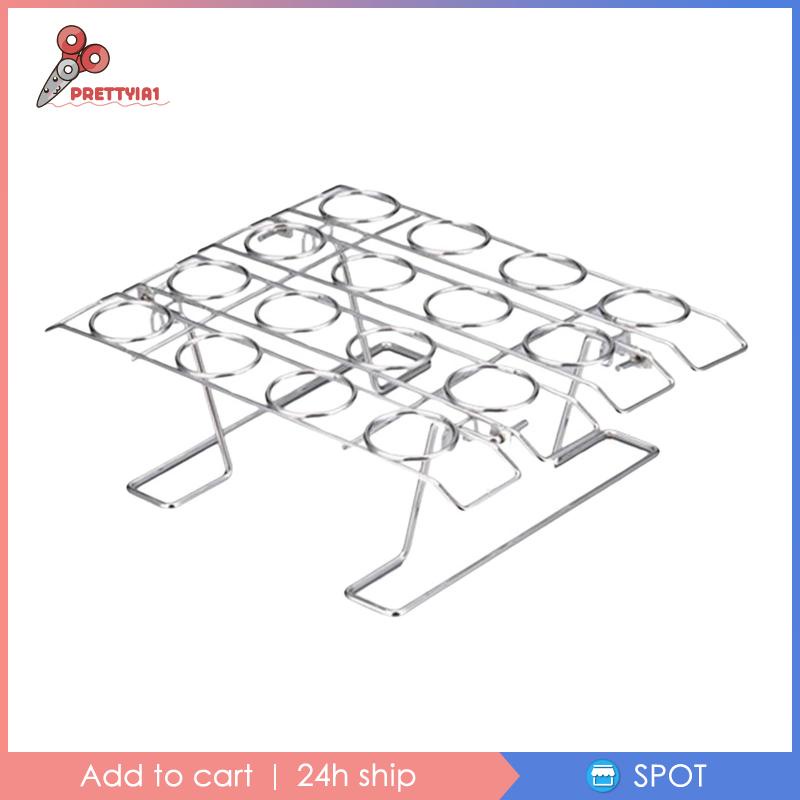 1 Giá Đỡ Trưng Bày Bánh Cupcake / Kem Hình Nón 16 Ngăn Có Thể Tái Sử Dụng Cho Đi Dã Ngoại