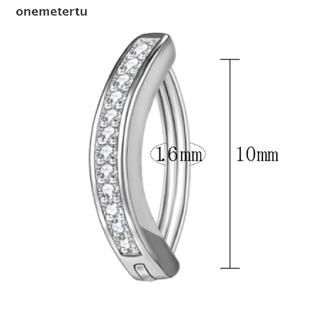 1 Khuyên Rốn Dạng Cong Đính Đá Zircon Tối Giản Cho Nữ