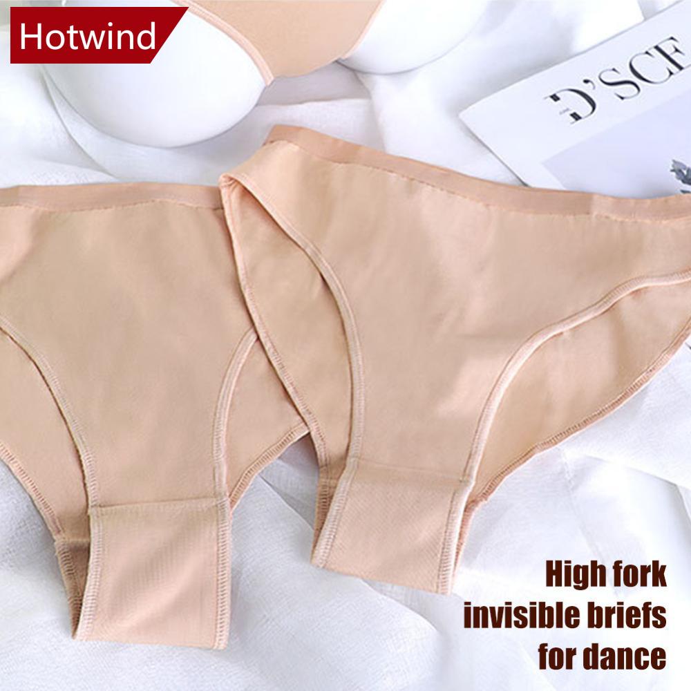 Quần Lót Eo Cao Kháng Khuẩn Màu Sắc Đơn Giản Cho Nữ R2U1