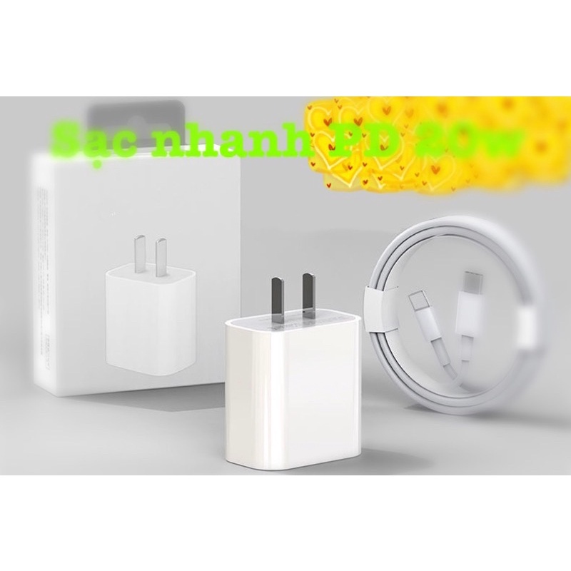 Bộ Củ Cáp Sạc Nhanh PD 20W , Cam Kết Tốc Độ Sạc, Bảo Hành 12Tháng, truyền tải dữ liệu tốc độ cao | BigBuy360 - bigbuy360.vn