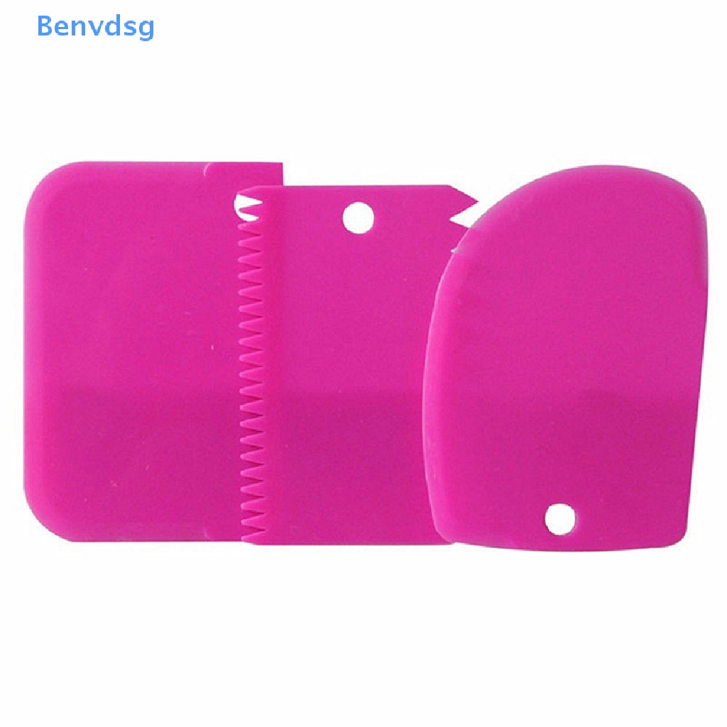 Set 3 Dụng Cụ Cạo Tạo Hình Trang Trí Bánh Bằng Nhựa